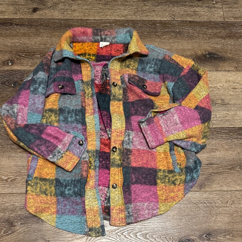 Bibi flannel button down‎ small